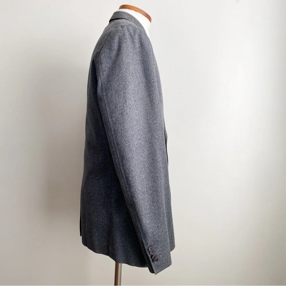 Banana Republic Men’s Sport Coat Blazer Suit Jacket Cotton Gray Tailored Fit 44R